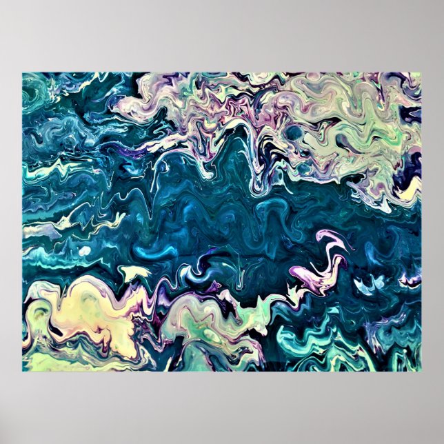 Abstrakte Farbstudie 260, Poster (Vorne)