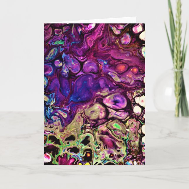 Abstrakte Farbstudie 261, Karte (Vorderseite)