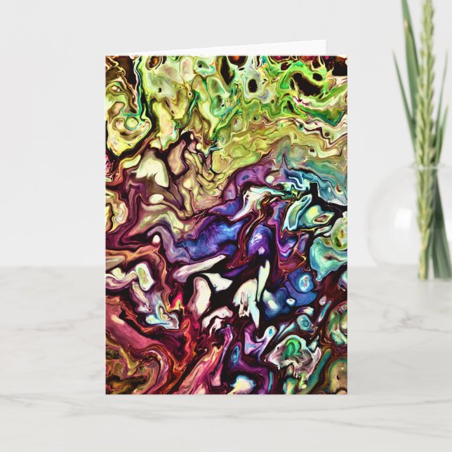 Abstrakte Farbstudie 275, Karte (Vorderseite)