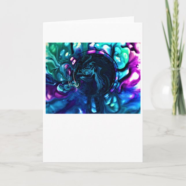 Abstrakte Farbstudie 287, Karte (Vorderseite)