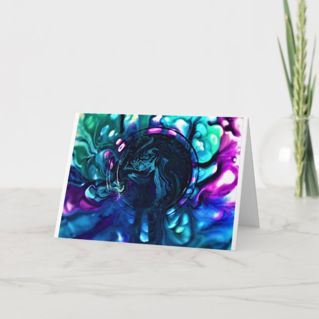 Abstrakte Farbstudie 287, Karte (Vorderseite)