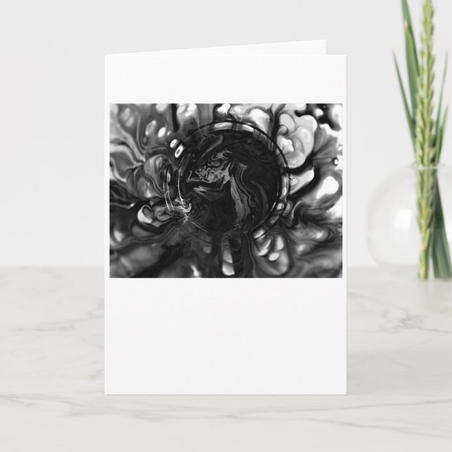 Abstrakte Farbstudie 287/Noir, Karte (Vorderseite)