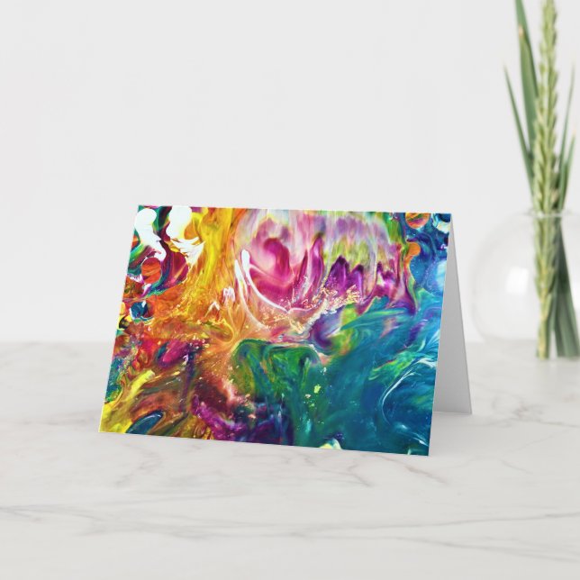 Abstrakte Farbstudie 2, Karte (Vorderseite)