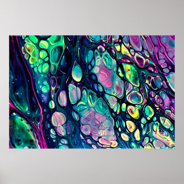 Abstrakte Farbstudie 304, Poster (Vorne)