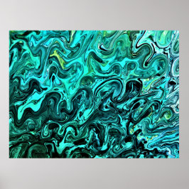 Abstrakte Farbstudie 329, Poster