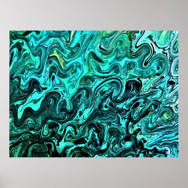 Abstrakte Farbstudie 329, Poster (Vorne)