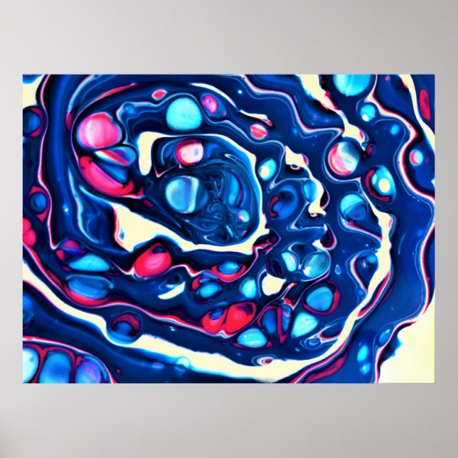 Abstrakte Farbstudie 331, Poster (Vorne)