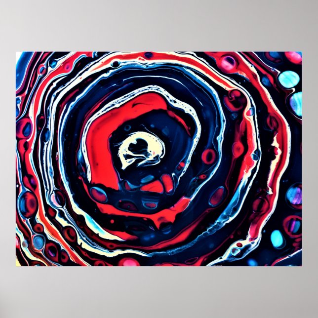 Abstrakte Farbstudie 332, Poster (Vorne)