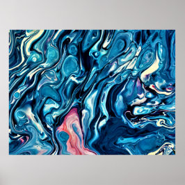 Abstrakte Farbstudie 334, Poster