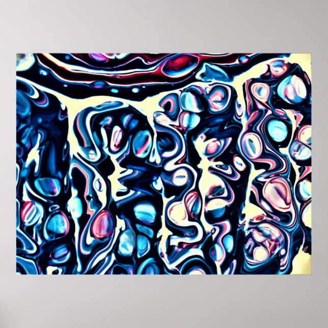 Abstrakte Farbstudie 334, Poster (Vorne)