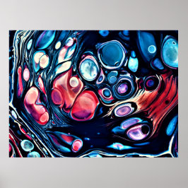 Abstrakte Farbstudie 335, Poster