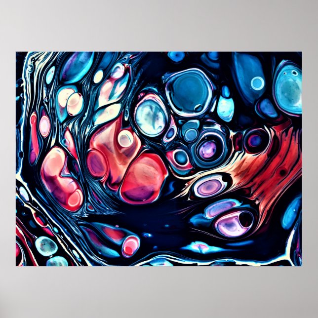 Abstrakte Farbstudie 335, Poster (Vorne)