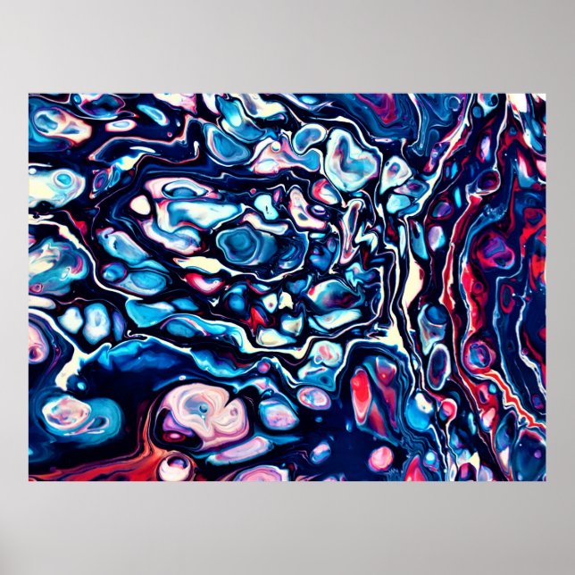 Abstrakte Farbstudie 339, Poster (Vorne)