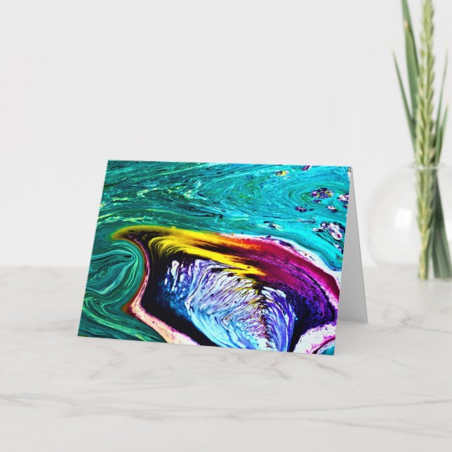 Abstrakte Farbstudie 33, Karte (Vorderseite)