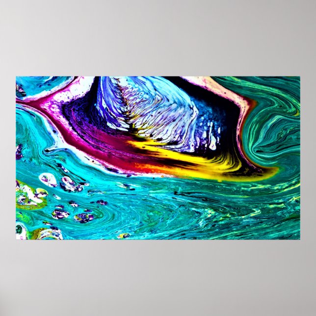 Abstrakte Farbstudie 33, Poster (Vorne)