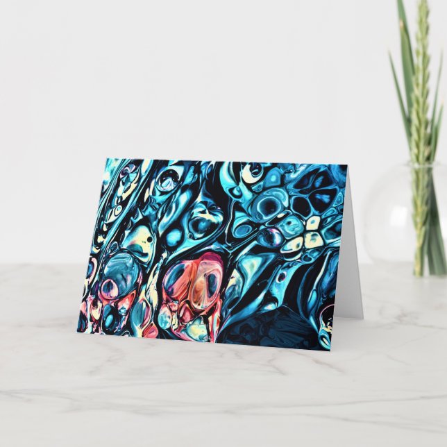 Abstrakte Farbstudie 340, Karte (Vorderseite)