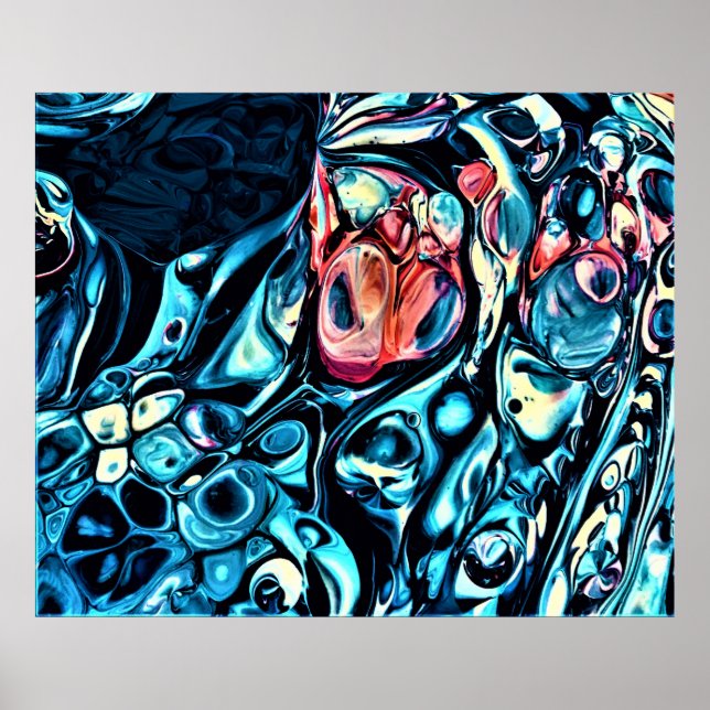 Abstrakte Farbstudie 340, Poster (Vorne)