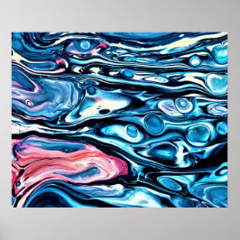 Abstrakte Farbstudie 343, Poster