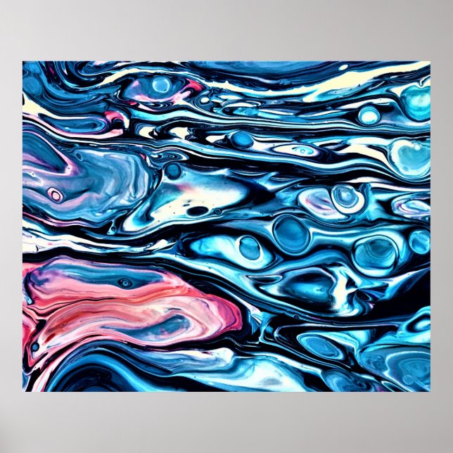 Abstrakte Farbstudie 343, Poster (Vorne)