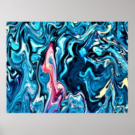 Abstrakte Farbstudie 345, Poster