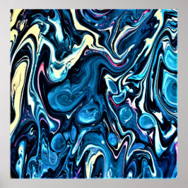 Abstrakte Farbstudie 346, Poster