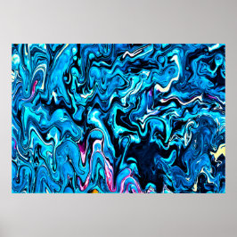 Abstrakte Farbstudie 348, Poster