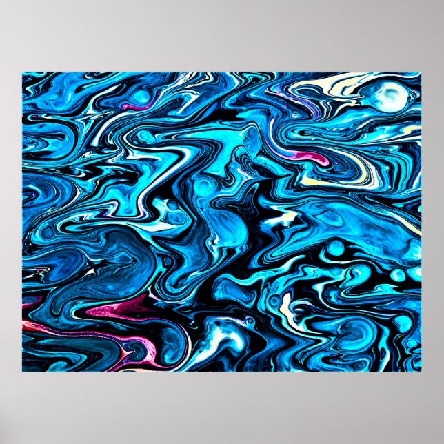 Abstrakte Farbstudie 349, Poster (Vorne)