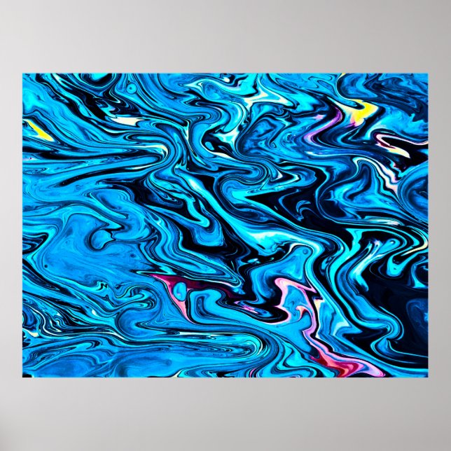 Abstrakte Farbstudie 353, Poster (Vorne)