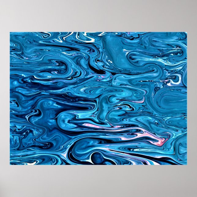 Abstrakte Farbstudie 358, Poster (Vorne)