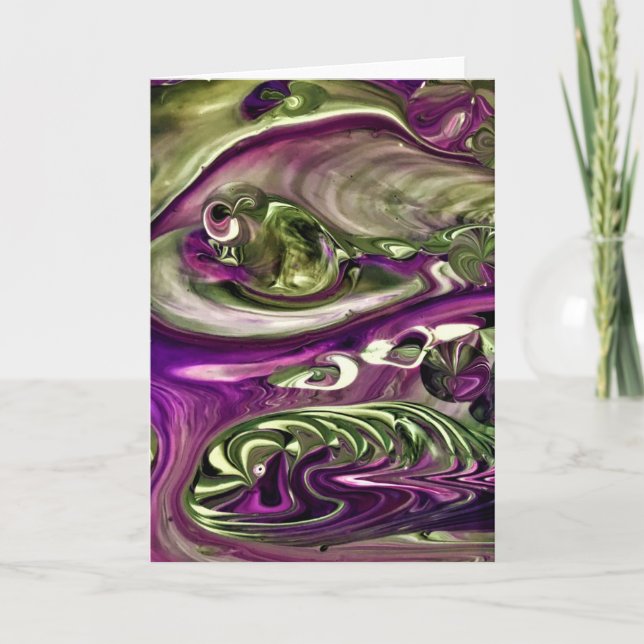 Abstrakte Farbstudie 387, Karte (Vorderseite)