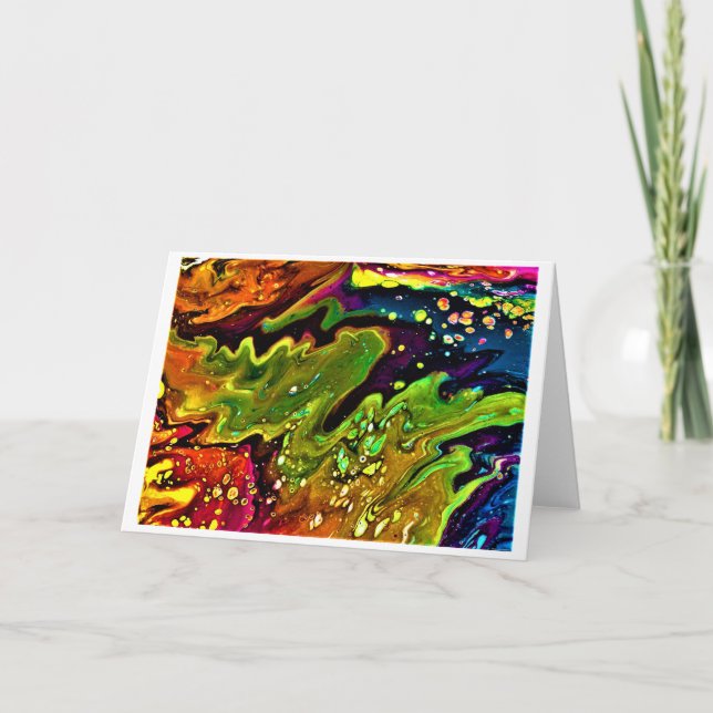 Abstrakte Farbstudie 3, Karte (Vorderseite)