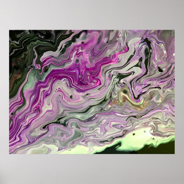 Abstrakte Farbstudie 442, Poster (Vorne)