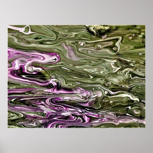 Abstrakte Farbstudie 448, Poster (Vorne)