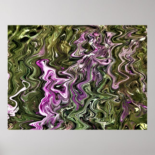 Abstrakte Farbstudie 449, Poster (Vorne)