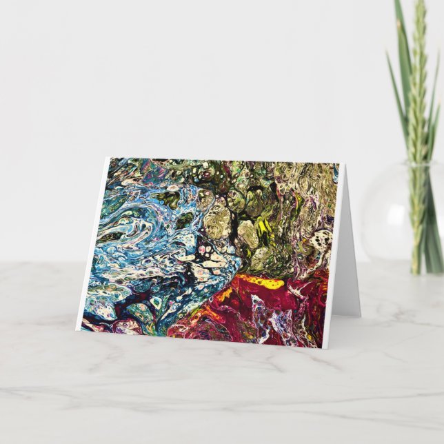 Abstrakte Farbstudie 47, Karte (Vorderseite)