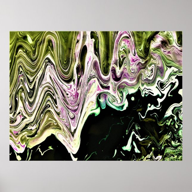 Abstrakte Farbstudie 484, Poster (Vorne)