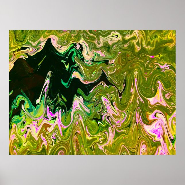 Abstrakte Farbstudie 493, Poster (Vorne)