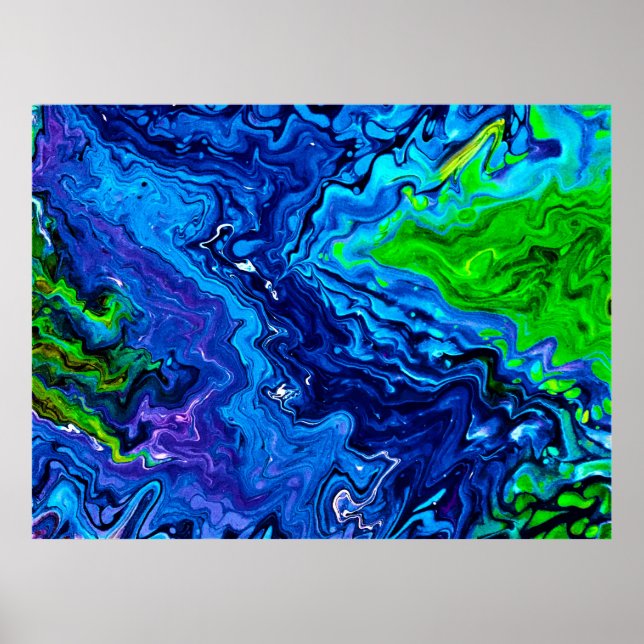 Abstrakte Farbstudie 68, Poster (Vorne)