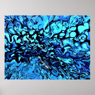 Abstrakte Farbstudie 74, Poster