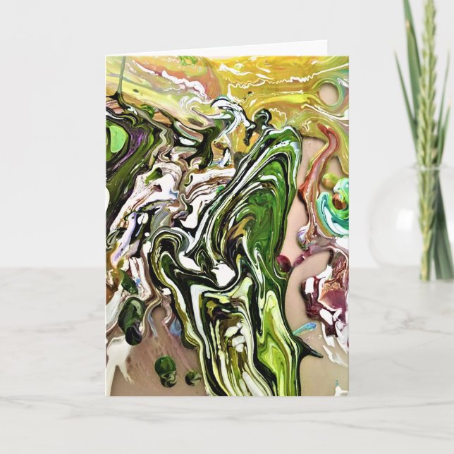 Abstrakte Farbstudie 8, Karte (Vorderseite)