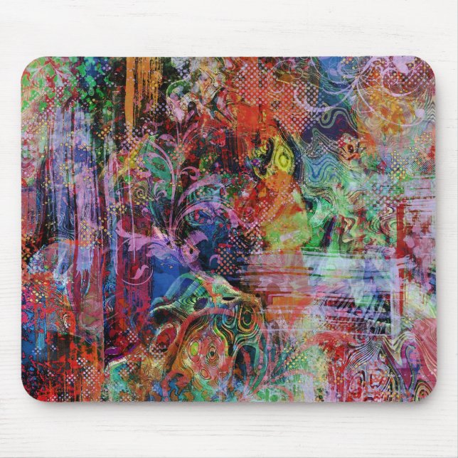 Abstrakte Farbtexturen Mousepad (Vorne)