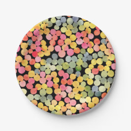 Abstrakte Farbtöne Pappteller