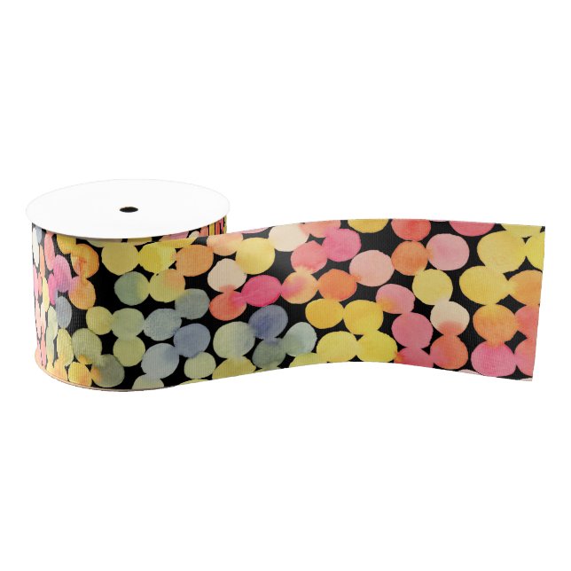 Abstrakte Farbtöne Ripsband (Spule)