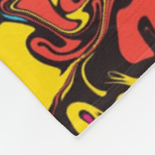 Abstrakte Farbtwirbel / Filter / Fleecedecke