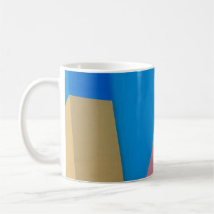 ABSTRAKTE FARBWAND KAFFEETASSE