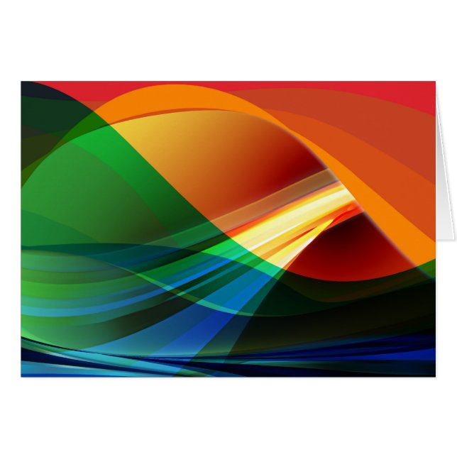Abstrakte Farbwellen (Vorderseite (Horizontal))