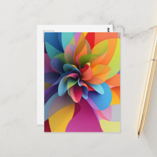 Abstrakte Farbwerthalterung Postkarte