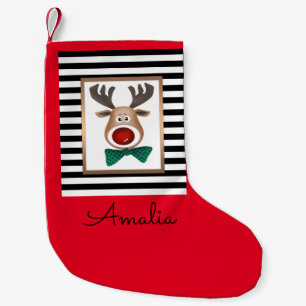Abstrakte Feiertage Frohe Weihnachten Frohes Neues Kleiner Weihnachtsstrumpf