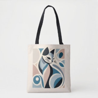 Abstrakte feline Anmut Tasche