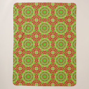 Abstrakte festliche Feiertags-Flüssig-Mandala-Kuns Sherpadecke